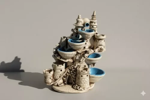Commercial large-scale ceramic pottery with architectural presence